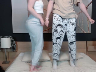 dinagirlmoon gorgeous ladies twirl tight ass