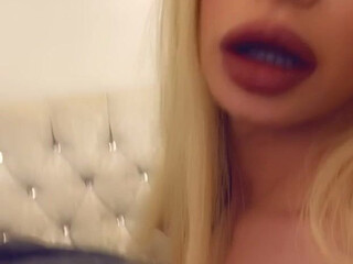 Lola aka lolachristina cute young lady puts on big tits