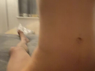 Lola aka lolachristina pretty lady undresses in the kitchen