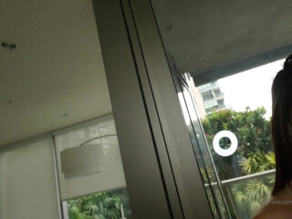 Lacy Channing  full skin pulls the cap with a phallus