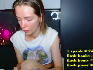 yourlittlecutiee tiny in a mask caresses the vagina