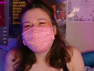 internet_famous cute bitch caresses sex lips