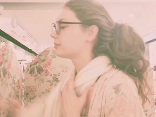 elenakoshkaxoxo charming whore sticks dildo in the vagina