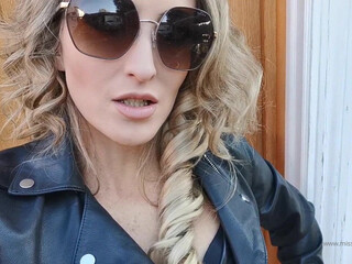 Mistress Courtney aka misscourtneym onlyfans mature slut pulls pussy while lying in a chair