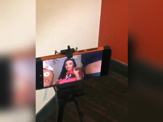 Anaconda Noire onlyfans busty chick caresses shaved pussy