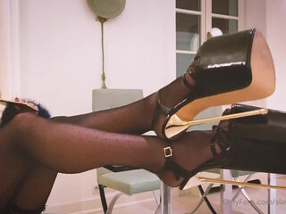 slavenagoddess crazy chick caresses sex lips