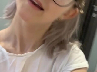 evaelfie the charming slut fucks her pussy with a phallus