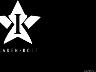 KadenKole attractive slut caresses shaved cunt