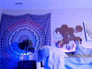 syriahsage lustful babe caresses shaved pussy