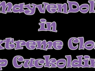 Mayven the stubborn slut fucks herself with a phallus