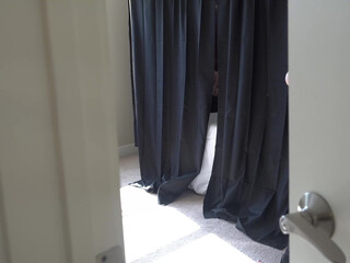 bigtittygothegg dancing near the christmas tree