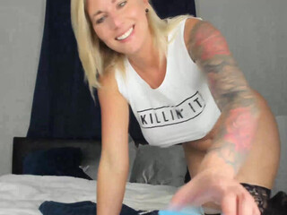 sexpotjess dancing near the christmas tree