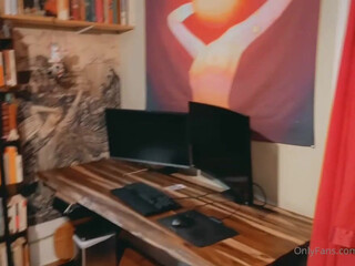 Fiona Hyacinth  pretty woman undressed in front of the camera and masturbates in the chair