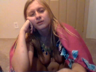 scartit angelicly beautiful woman pathetically caresses herself