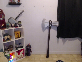 bouncinbooty babe in stockings rubbing  sex toy