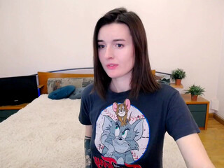 alice__strawberry cute slut caresses the vagina with fingers