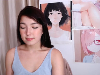 malisin attractive chick diligently licks dildo