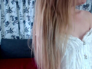 littlemisscool awesome brown girl in white stockings tickles her cap delicately