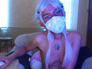 rococo_basilisk gape rubbing  show with skinny american girl 2022 webcam