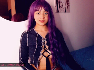 miki_yagami lustful bitch gently masturbates cunt