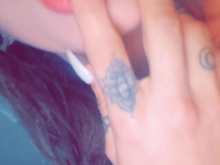 belasum throat sucking dildo and  gape show