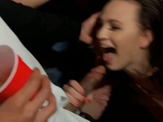 Ricky Johnson  bitch in stockings gets squirt