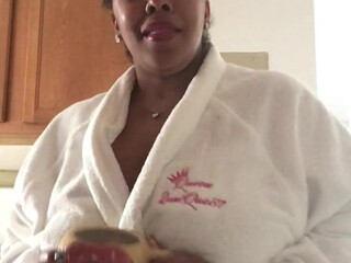 twounique87 blond slut jerking off dick