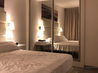 Cassie Del Isla (@cassie dancing near the Christmas tree