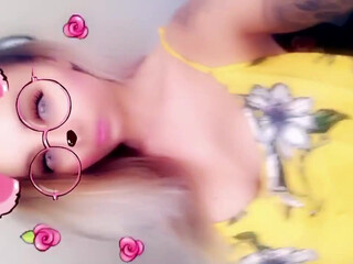 chelsea ferguson Busty slut caresses both slits