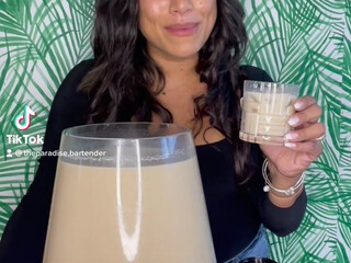 theparadisebartender Juicy slut gets fucked by strap-on