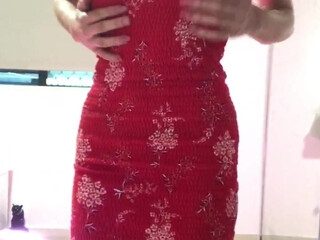 bree baby  Tiny in a mask caresses the vagina