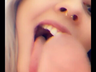 bree baby  Appetizing lady caresses sex lips