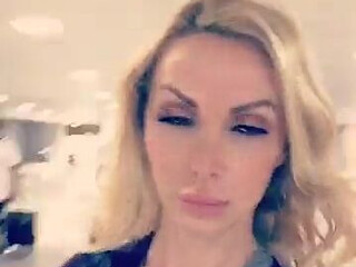 Nikki Benz Crazy blonde gently masturbates pussy