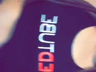 Natalie Monroe Busty bitch in stockings gently fingering pussy