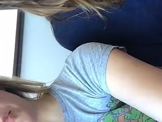 Myultimateischarging Cute babe in stockings massages vagina with hand