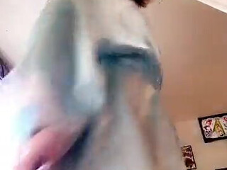 Maud Suicide Busty bitch caresses shaved cunt