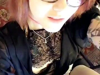 Maud Suicide Blissful babe gently pulls pussy