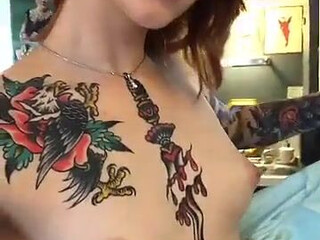 Maud Suicide jerking on a chair