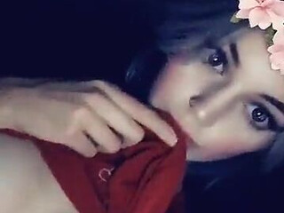 Laiste Girl Sexy chick caresses pussy