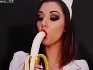 Karma RX Gripping nipple brightly jerking off with sex toy