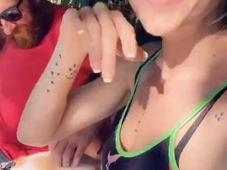 hornysiblings onlyfans Pleasant babe touches sexual lips with fingers