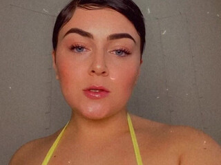 babygirltv Painted slut caresses small tits