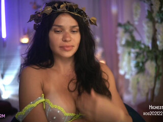 lucieoude_ Busty blonde caresses shaved pussy