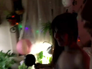 achroniccouple Big boobed slut jerking her pussy with a phallus