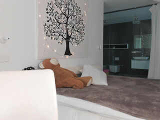 opurel Awesome brown girl in white stockings tickles her cap delicately