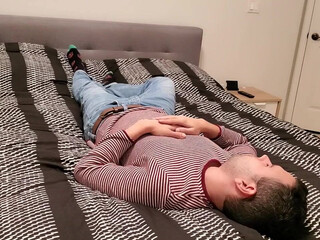 Crystal Lust  Lustful babe caresses pussy with her hand