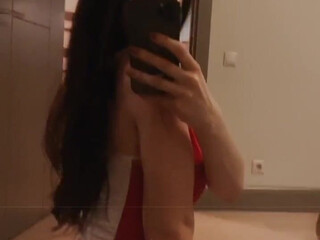 Little Reislin, littlereislin, reislin onlyfans Sexy wench caresses shaved pussy