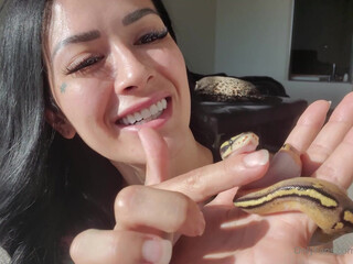 Katrina Jade onlyfans Sexy brunette babe cuddles with rubber