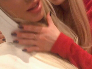 Juju Brais, Julia Abrams,  Busty babe gently caresses her pussy