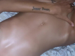 Ava aka avafae Lustful babe caresses shaved pussy